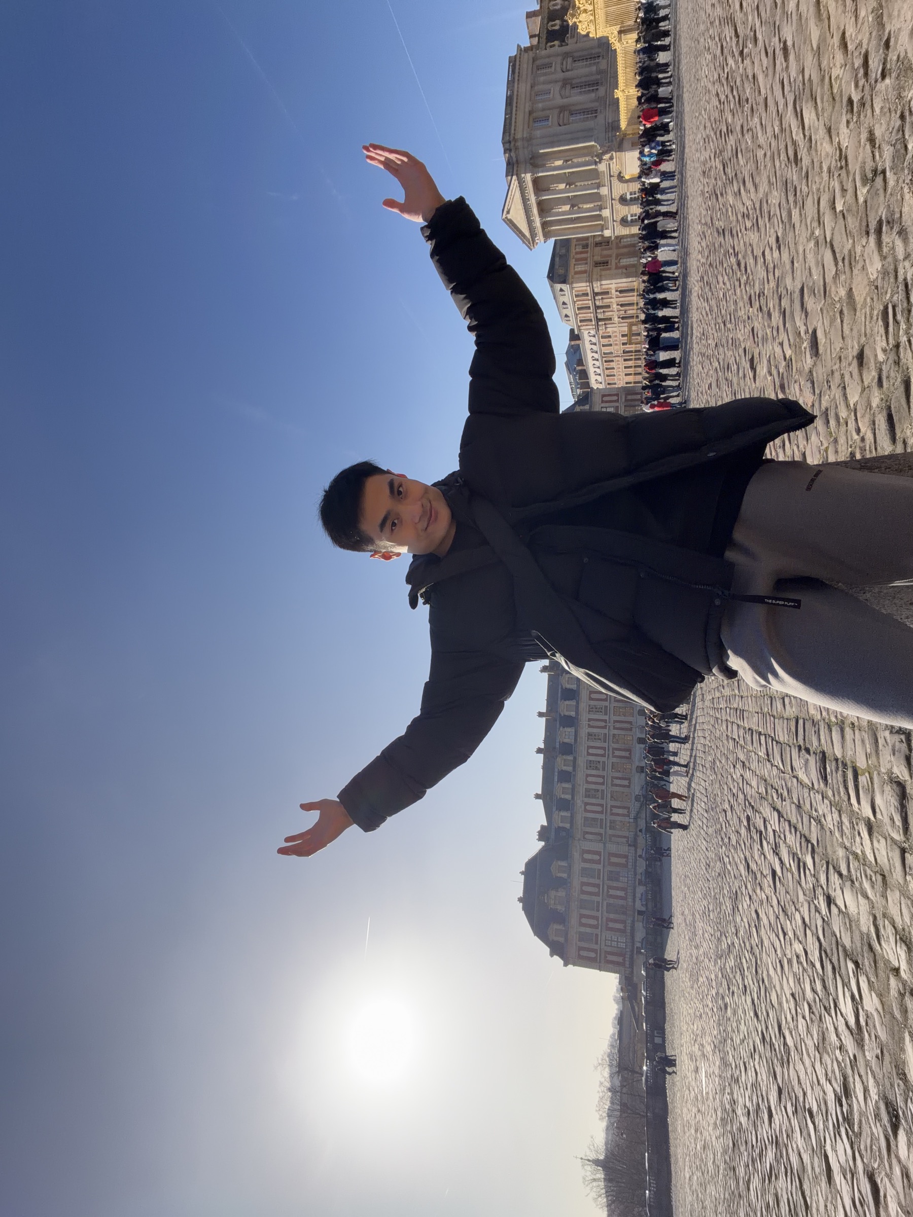 Chong Hou Choi at the Palace of Versailles in France